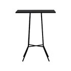 Mesa Alta Bistrô Gabi Metal Quadrado - Preto