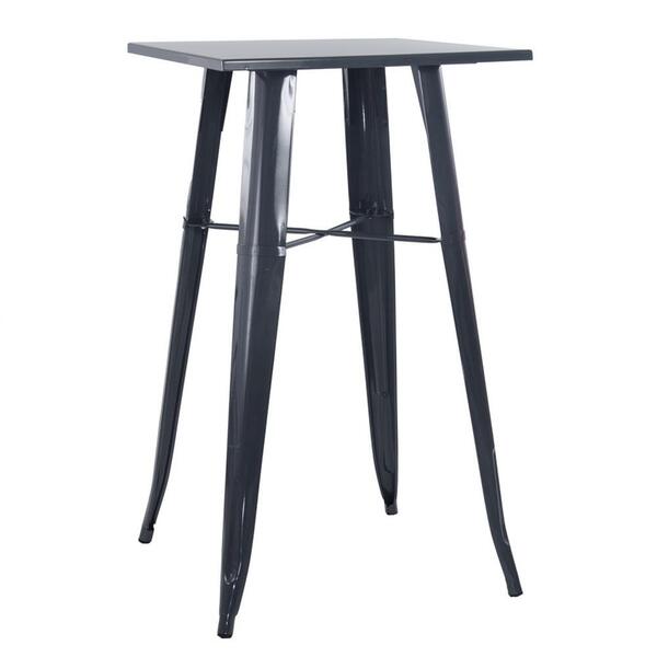 Mesa Alta De Bar Tolix - 60 X 60 Cm - Cinza Escuro