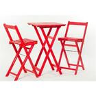 Mesa Alta Dobrável Mão E Formão Bistrô