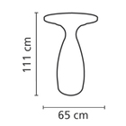 Mesa Alta Flut Branco Tramontina