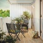 Mesa Alumínio 71x71x74cm Cinza Escuro Xara Naterial