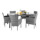 Mesa Alumínio 75x89x179cm Cinza Davos Naterial