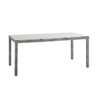 Mesa Alumínio 75x89x179cm Cinza Davos Naterial