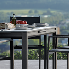 Mesa Alumínio 76x100x256cm Cinza Odyssea Naterial