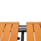 Mesa Alumínio Calypso Extensível 257x100cm Cinza Naterial