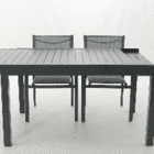 Mesa Alumínio Extensível 130x90x75 a 214cm Cinza Lyra II Naterial
