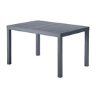 Mesa Alumínio Lyra II Extensível 130x90x75cm Cinza Naterial