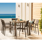 Mesa Aluminío Lyra Marrom  90x75x160cm Marrom Naterial