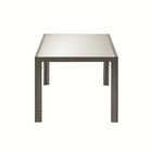 Mesa Aluminío Lyra Marrom  90x75x160cm Marrom Naterial