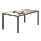 Mesa Aluminío Lyra Marrom  90x75x160cm Marrom Naterial