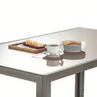 Mesa Aluminío Lyra Marrom  90x75x160cm Marrom Naterial