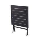 Mesa Alumínio Xara II Origami 71x71cm Cinza Naterial