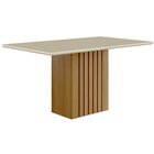 Mesa Ana 130x80cm Nature/off White Sala De Jantar Nature/off