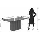 Mesa Ana 180x90cm Nature/off White Sala De Jantar Nature/off