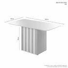 Mesa Ancora Candian 160cm Tampo Copo Jcm Movelaria Cinamomo-o