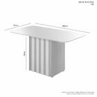 Mesa Ancora Candian 180cm Tampo Copo Jcm Movelaria Não Acompa