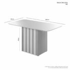 Mesa Ancora Candian 180cm Tampo Copo Jcm Movelaria Não Acompa