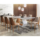 Mesa Ane 200cm Madeira E Vidro Mobillare