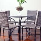 Mesa Angélica Para Cozinha E Área Gourmet + 4 Cadeiras Fibra