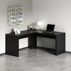Mesa Angular Para Escritório Home Office Me4116 Mdp Preto G69