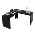 Mesa Angular Para Escritório Home Office Me4116 Mdp Preto G69