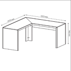 Mesa Angular Para Escritório Home Office Me4116 Mdp Preto G69