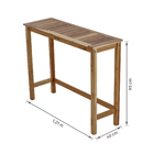 Mesa Aparador Madeira 121x40x95cm Marrom Tropicália Naterial