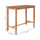 Mesa Aparador Madeira Eucalipto Retangular Yumi 100x50x120cm Naterial