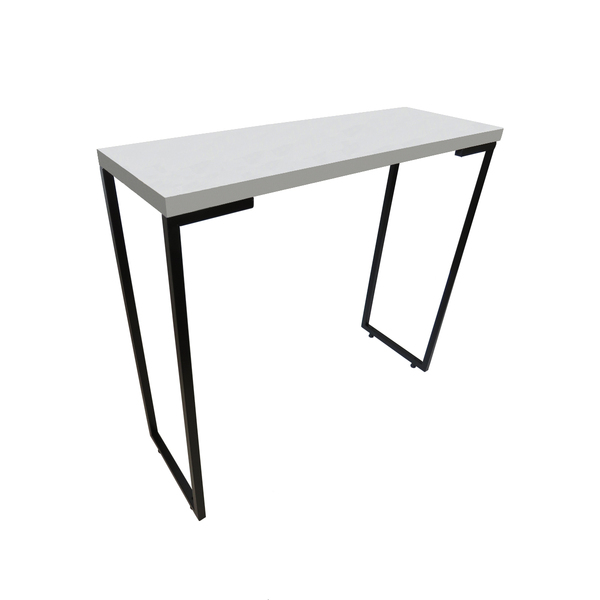 Mesa Aparador Multiúso Em Metalon Preto E Base Em Mdf 15mm Br