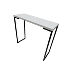 Mesa Aparador Multiúso Em Metalon Preto E Base Em Mdf 15mm Br