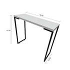 Mesa Aparador Multiúso Em Metalon Preto E Base Em Mdf 15mm Br