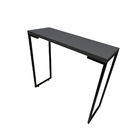 Mesa Aparador Multiúso Em Metalon Preto E Base Em Mdf 15mm Pr