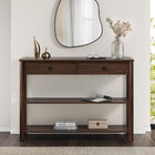 Mesa Aparador Rústico Funcional Madeira Cor Imbuia Apoana