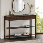 Mesa Aparador Rústico Funcional Madeira Cor Imbuia Apoana