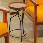 Mesa Apoio Lateral 27cm Bruges Nogueira/preto