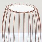 Mesa Apoio Lateral 43 Cm Tampo Vidro Branco Base Metal Nacc