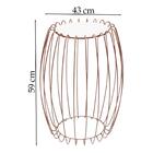 Mesa Apoio Lateral 43 Cm Tampo Vidro Branco Base Metal Nacc