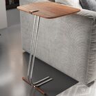 Mesa Apoio Lateral  Para Sofá Lisboa Pé Cromado Larflex Cinam