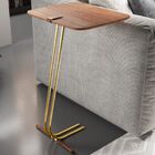 Mesa Apoio Lateral  Para Sofá Lisboa Pé Dourado Larflex Cinam