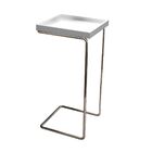 Mesa Apoio Lateral Espelhada Para Sofá Pé Cromado Larflex Bra