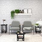 Mesa Apoio Lateral Sofá Ou Cama Mesinha Redonda Pequena Indus