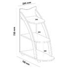 Mesa Apoio Mdf Sala De Estar 70 Cm Arly