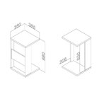 Mesa Apoio Msm 445 Movelbento Branco