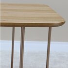 Mesa Apoio Onix Baixa Metal E Madeira Amêndoa/cobre