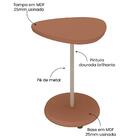 Mesa Apoio Para Sala De Estar 45 Cm Arly