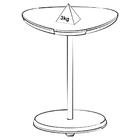 Mesa Apoio Para Sala De Estar 45 Cm Arly