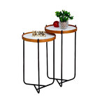 Mesa Apoio Sala Estar Lateral Canto Sofá Conjunto Redonda Rus