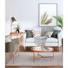 Mesa Aqua Centro Grande - Espelho/cobre