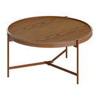 Mesa Aqua Centro Grande - Freijó/cobre