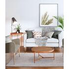 Mesa Aqua Centro Grande - Freijó/cobre